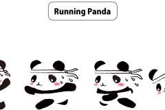 running-panda